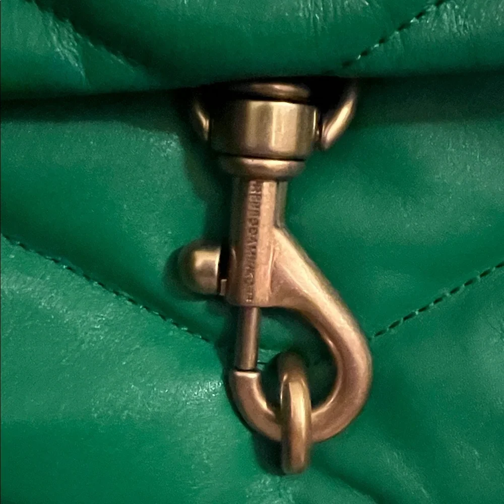 Rebecca Minkoff Emerald Quilted Shoulder Bag with Gold Chain - Picture 5 of 15